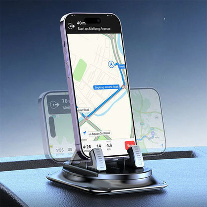 🚗 Soporte Giratorio 360° Para Teléfono De Auto – Fuerte Ventosa Y Ajuste Universal 📱